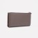 Women's wallet on the button, gray color
