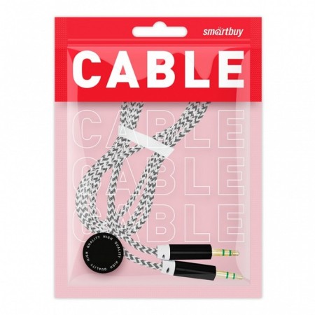 Audio Smartbuy A35, Jack 3.5 mm (M) -Jack 3.5 mm (M), in the braid, 1 m, black-2