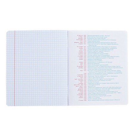 A notebook “Hints”, 48 sheets in a cage, “History”, coated cardboard, matte lamination, Touch varnish, Offset block-5