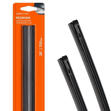 AIRLINE wiper elastic bands, 700x6 mm, 2 pcs