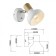 Lamp wall-flowing spot Rivoli Lorena 1he14, 40 watts rotary with a switch