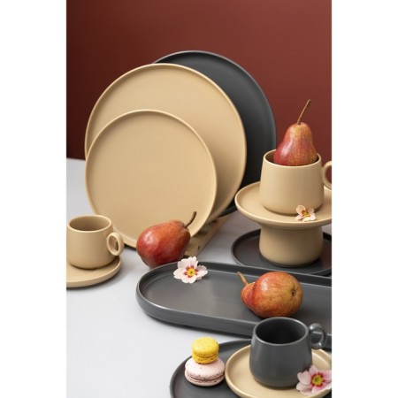 Set of plates Tkano Essential, 20 cm, 2 pcs, beige color-2