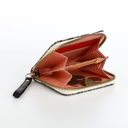 Women's wallet with lightning, black color-5