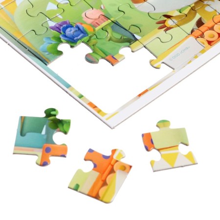 Gift set 6 in 1 "raccoon": lotto, domino, memo, 2 puzzles 25 elements, mosaic-3
