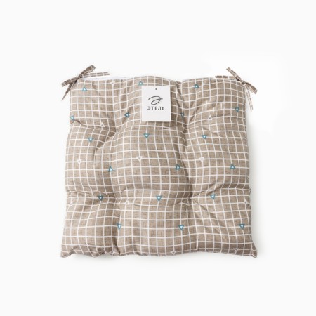 Siddle on the chair Ethel "Cell" ts. In brown, 40x40 cm, 100% p/e-5