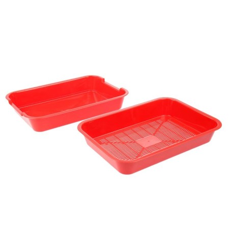 Medium toilet with a mesh of 36 x 26 x 6.5 cm, red-2