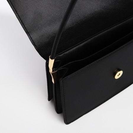 Bag Women's Baget on the valve, black color-5