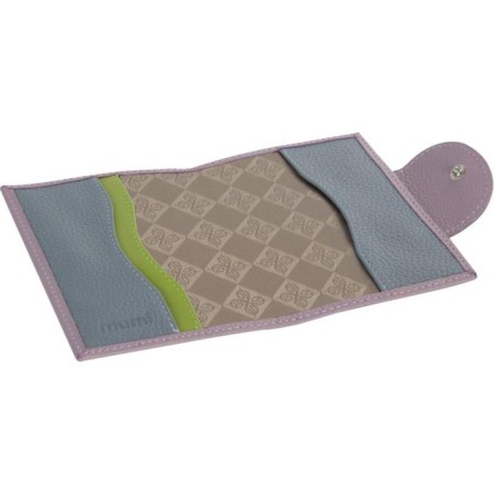 Gift set: cover for passport and key holder, lilac color-2