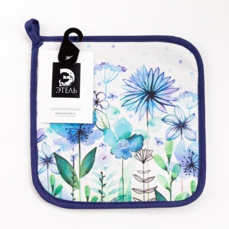 Blue Flowers Take 19x19 Sarzha, 100% H/L, Vatin 250g/m2-3