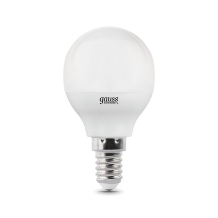 LED LED ELEMENTARY 6W ball 4100K neutr. Bel. E14 450lm Gauss 53126