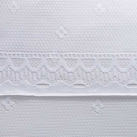 Tulle to the kitchen without curtain tape, 210x165 cm, white color, 100% polyester-2