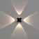 Facade lamp “Cube”, FSD-064, 4 watts, 3000k, 2 rays, IP65, 220 V, plastic, black