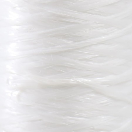 Gingerbread for manual knitting 100% polypropylene 200m/50g. (05-matt white)-2