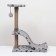Clawing "Piggon" carpet, 30 x 58 x 82 cm, gray