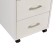 Tumbling with boxes on wheels Polini Kids Mirum, white color, 40x55 cm