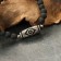 Bracelet from lava with bead "Dragon's Eye" No. 2