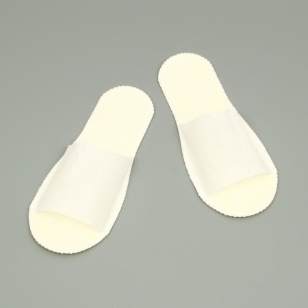 Disposable slippers, standard, white-beige, 42 rub.