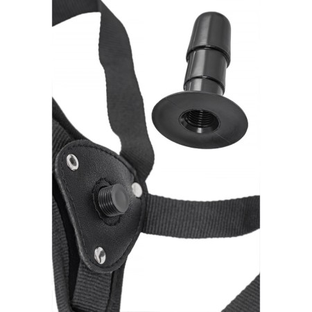 Panties for strapon Realstick Strap-on Abigail, eco-leather, black color-7