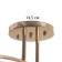 Dale chandelier BP 3x40W E27 Gold Model: 2612372