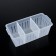 Solvement Plastic organizer for storage, 30.5 × 14.5 × 10.5 cm, with removable partitions, mix of mix