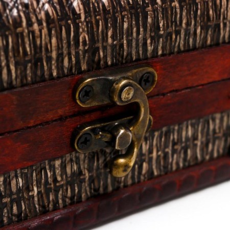 Casket wood chest "Romb braid" 8.5x12x8.5 cm-2