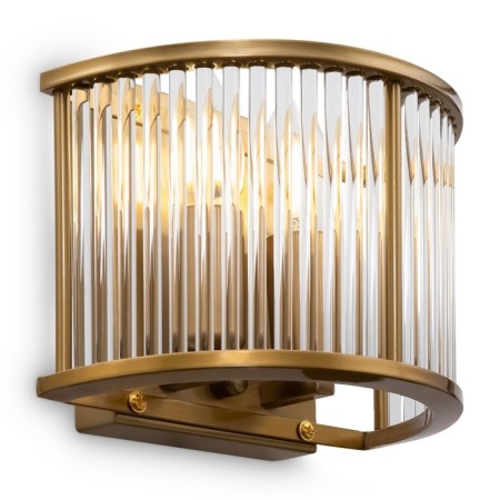 Bra Freya Fr5053WL-02BS Savoy, 200x100x150 mm, E14, 2x60W, brass color