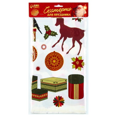 The tablecloth "New Year's attributes", 108x180 cm-3