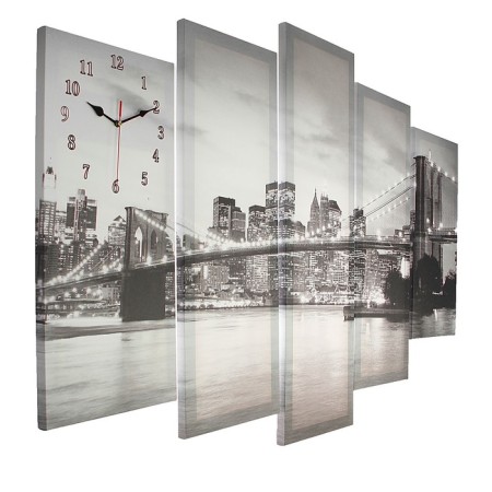 Carty clock is wall-mounted, modular "bridge", silent, 80 x 140 cm-1