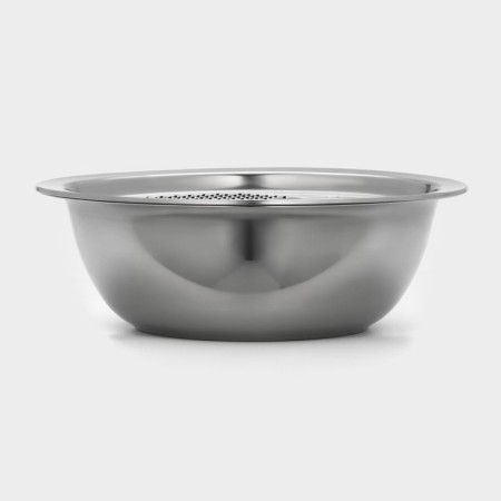 A set of stainless steel dishes are “assistant”, d = 28 cm (bowl), h = 9.4 cm (heater)-1