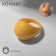Ring "Joy" voluminous, yellow color, size 16.5