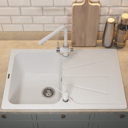 Quartz-quartz kitchen up-up-quartz upd-04, rectangular, color 01 white-1