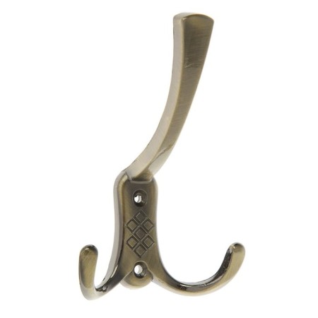 Hook furniture tundra TKT003, three -rod, bronze