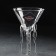 Martini glass glass Magistro Medusa, 180 ml