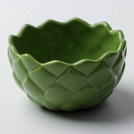 Ceramic “Artishki” sauce, 10 cm, 250 ml, green color-1