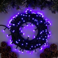 Garland “thread” 20 m, IP20, dark thread, 200 LED, purple glow, 8 modes, 220 V