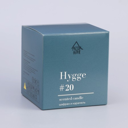 Aromatic candle "HYGGE" #20 saffron and caramel, soy wax, in a bank, 90 g-14