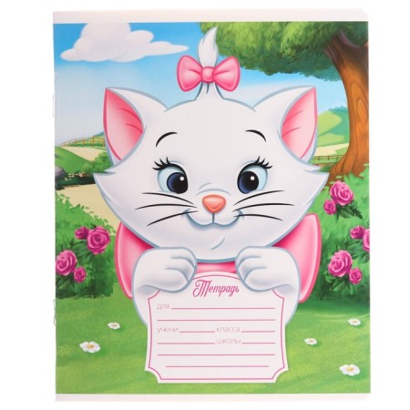 Notebook in a cage 12 sheets, 5 types of mix, cover coated cardboard, cats aristocrats-4