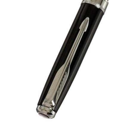 Gift Ballpoint Handle in the leatherette case is a swivel pb s, black body/silver-3