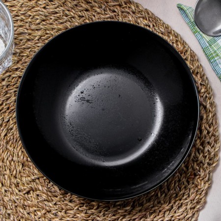 Deep plate diana, d = 20 cm, black color-1