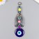 Suspension from the evil eye "Snowman with a bow" 20.5 cm mix