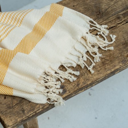 Pasionaria towel "Riza", 1200 g, size 90x190 cm, yellow color-2