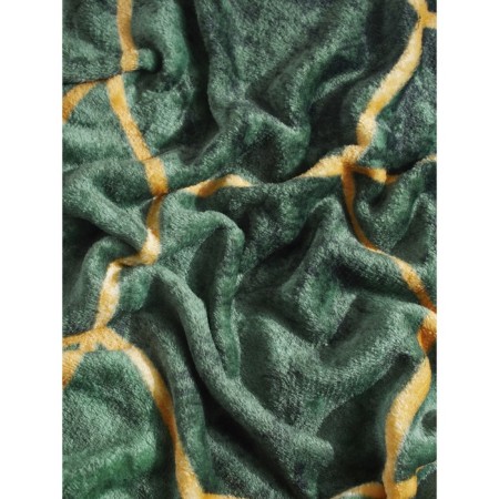 Malachite plaid, size 200x220 cm, rhombuses, green-7