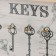 Decorative tree hooks "Retro. Keys" 29.8x2.5x13.6 cm