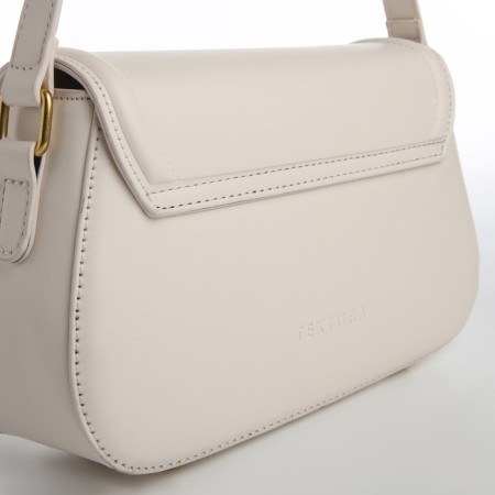Women's bag Textura, messenger, medium size, dairy color-3