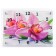 Carty clock is wall-mounted, interior "orchid", silent, 25 x 35 cm