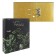 A4, 75 mm, Devente tropicana, laminated cardboard, black/green, collapsible.