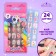 Baby overhead nails "Pink Unicorn", 24 pcs