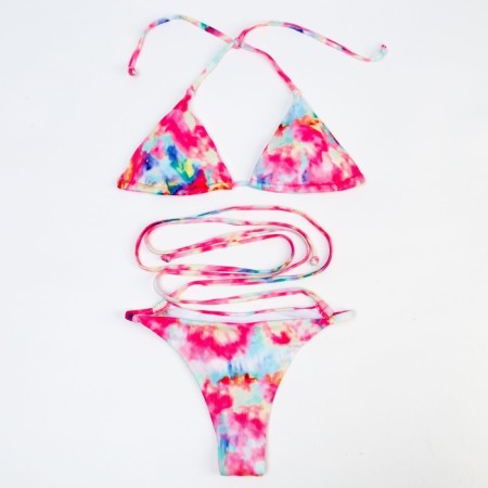 Swimsuit female separate minku pink color, size 46-5