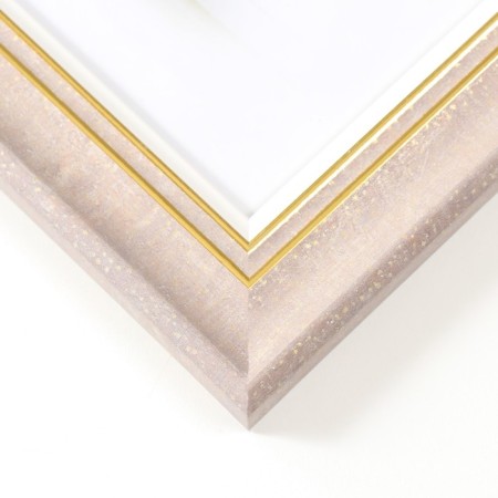 Photo frame plastic 20x25 cm "Dora" Mokko with gold 29.8x24.8x1.4 cm-2