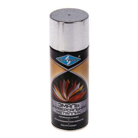 Emal universal metallic acrylic Skyron, silver, 520 ml.